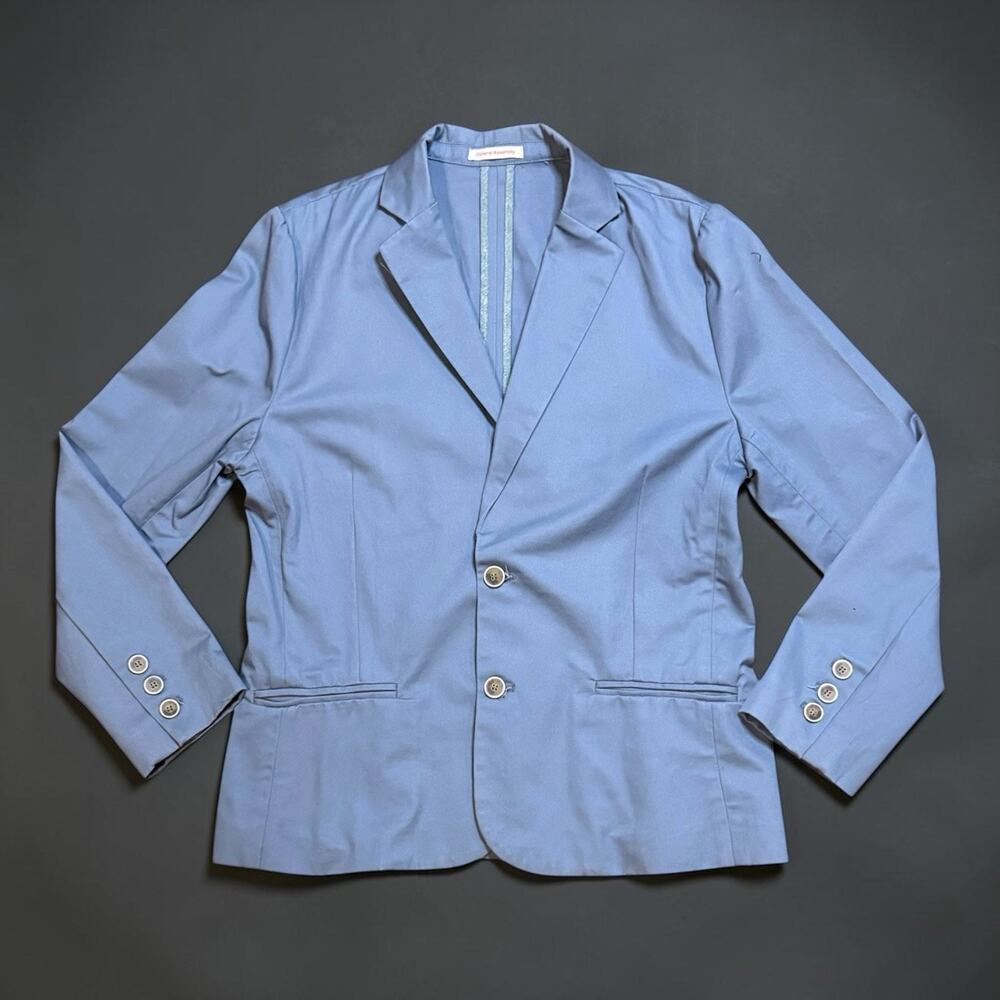 Men's Light Blue Two-Button Sport Coat - Casual Tailored Blazer